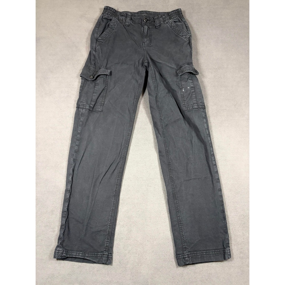 American Eagle Cargo Pants Womens 4 Gray Stretch Straight Leg Casual